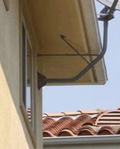 Slimline Under Eave Mount (4 Pk) w/ 4 Starlink Pipe Adapter